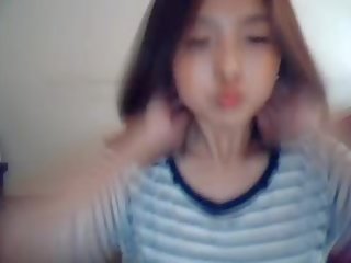 Koreaans vriendin op web camera